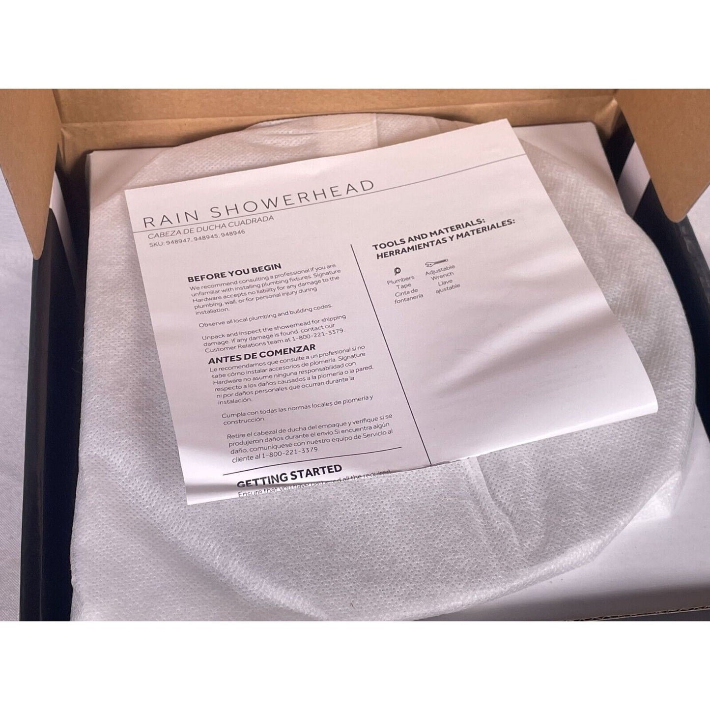 Signature Hardware 8" Contemporary Round Rain Shower Head 1.8 GPM