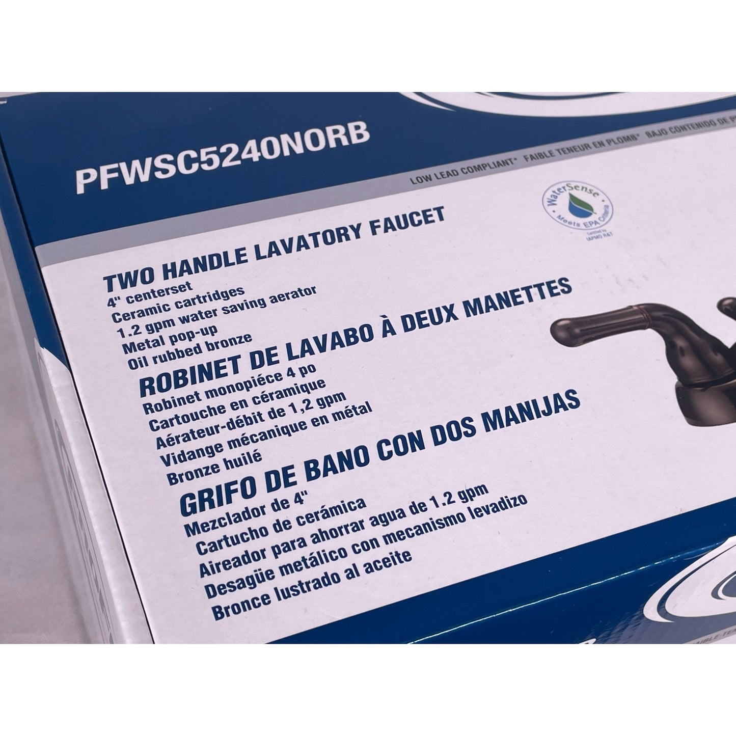 PROFLO 1.2 GPM Centerset Bathroom Faucet - Oil Rubbed Bronze PFWSC5240NORB