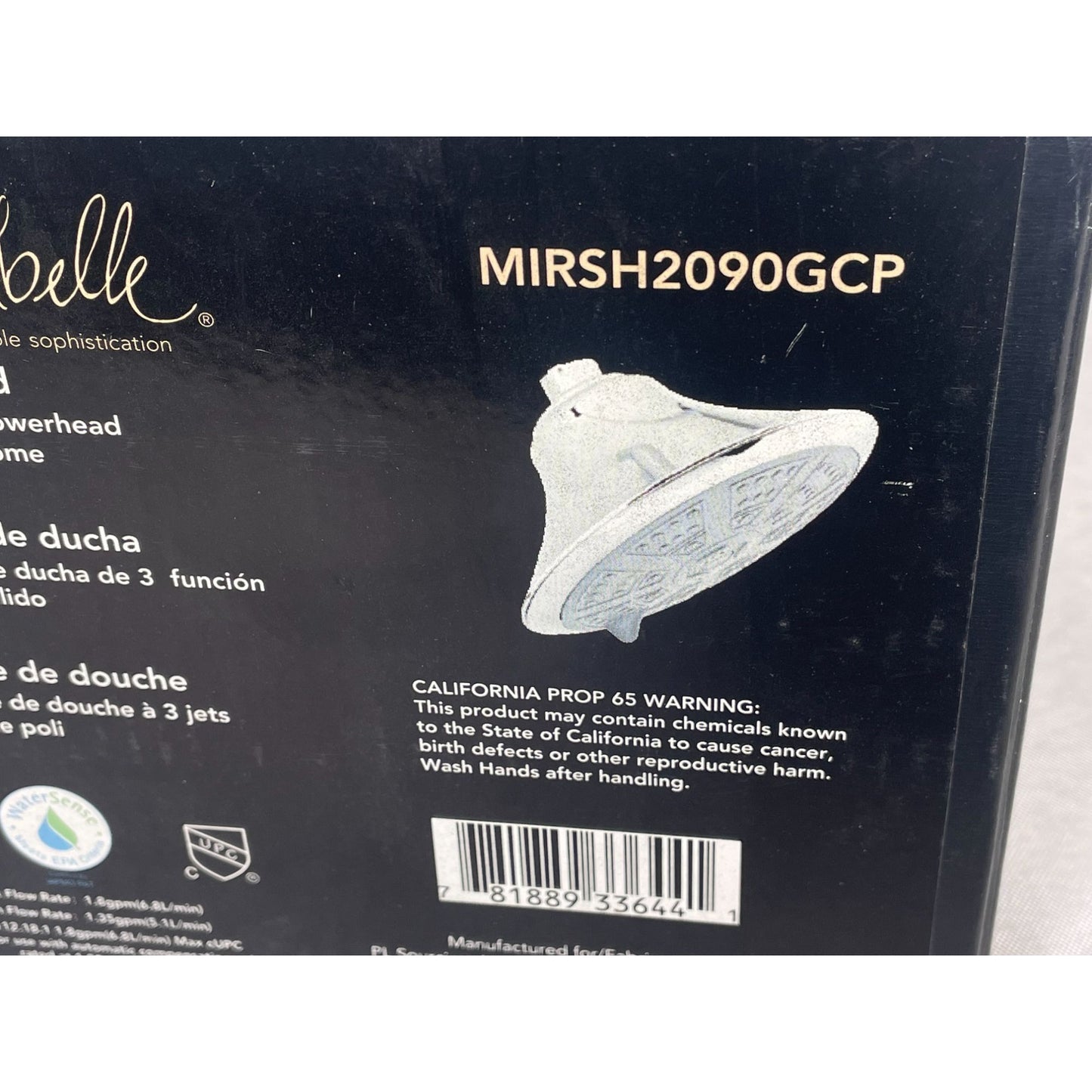 Mirabelle 1.8 GPM 6-1/8" Polished Chrome Multi Function Shower Head MIRSH2090GCP