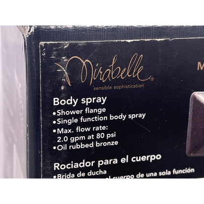 Mirabelle 2-1/2" Square Swivel Brass Body Spray w Rubber Spray Nozzles